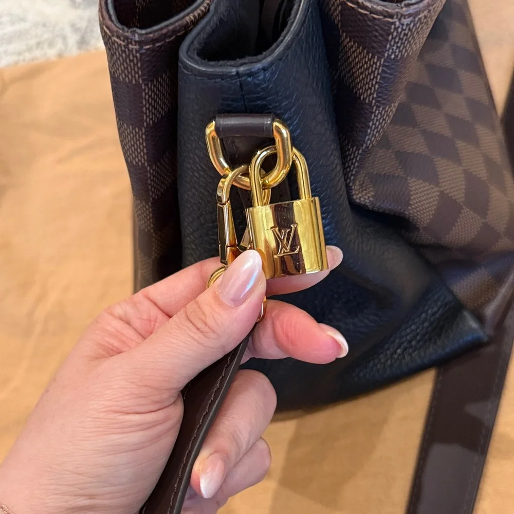 Louis Vuitton Damier two tone cross body bag